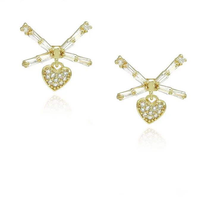 Sieviešu maza dizaina sirds auskars