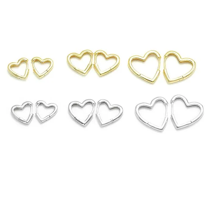 Augsti pulēta sirds auskars