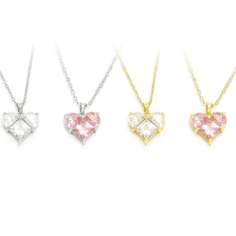 Romantisks sirds kulons ar zeltu