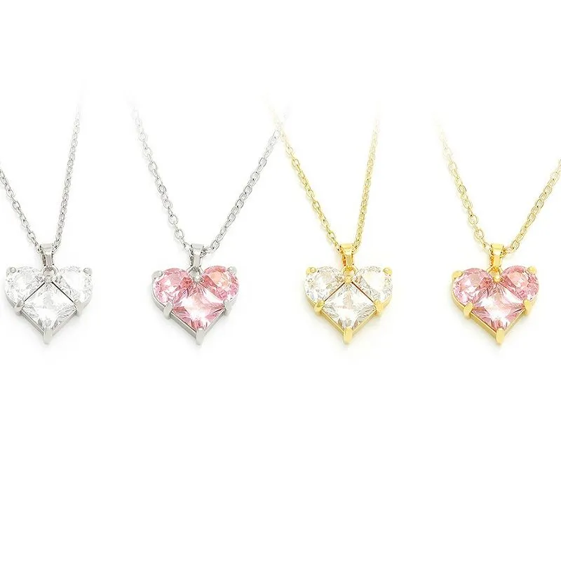 Romantisks sirds kulons, zeltīts