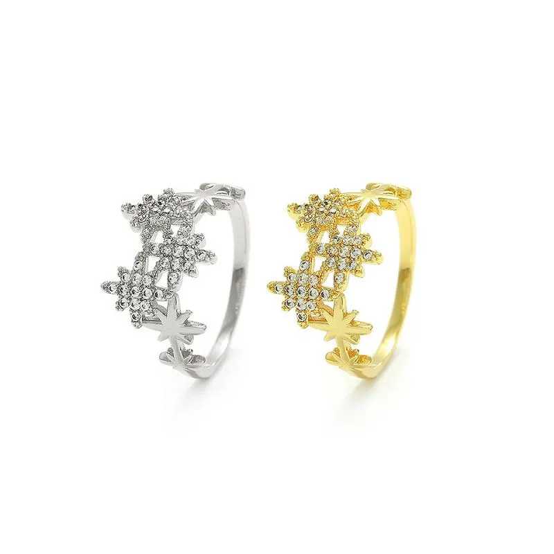 Sieviešu gredzens Snowflake Design