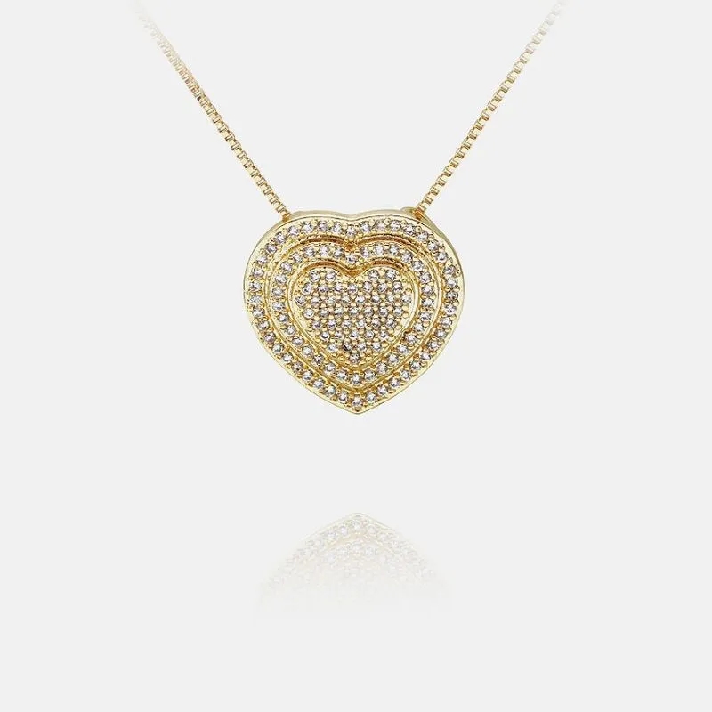 Unikāls cirkona sirds kulons